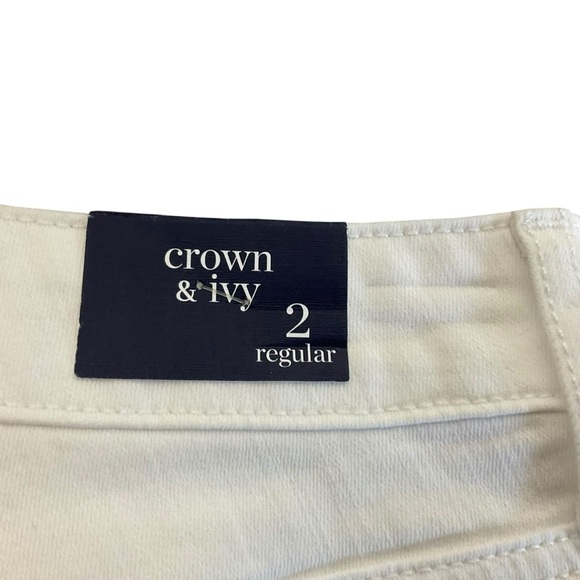 Crown & Ivy White Jean Shorts - Picture 4 of 7